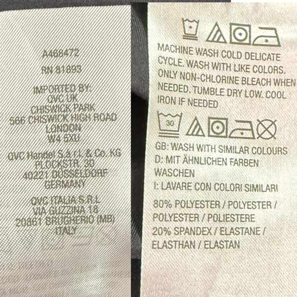 Zuda Plus Iron Gray Leggings: Wide Waistband, Full-Length, Pockets. Sz 3X - Picture 13 of 17